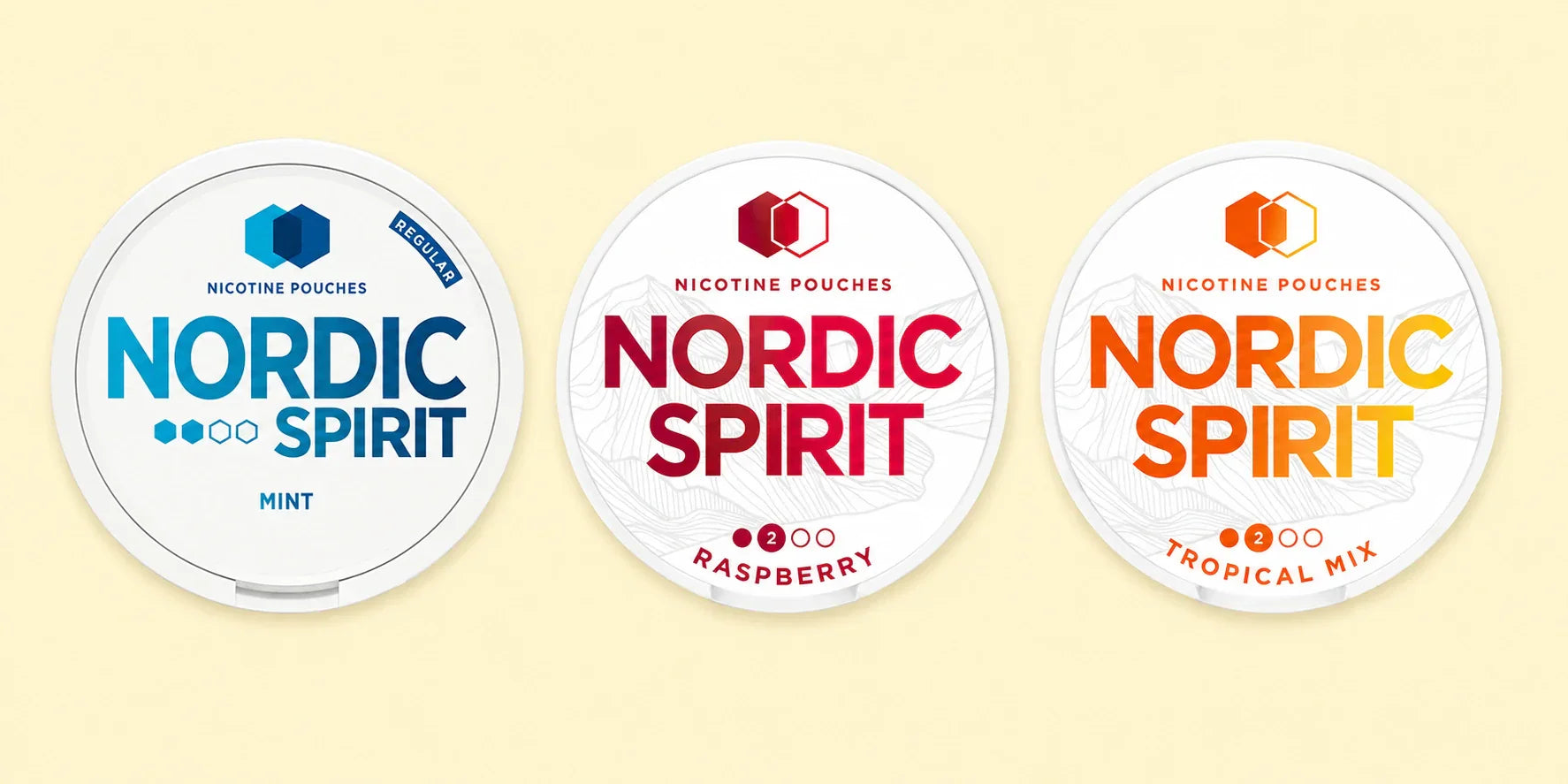 three nordic spirit canisters
